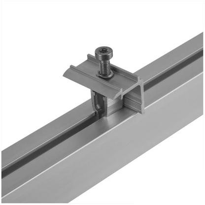 Clemă de mijloc universala 30-40mm rapida pt. profil H 40x40mm, fixare panouri solare fotovoltaice