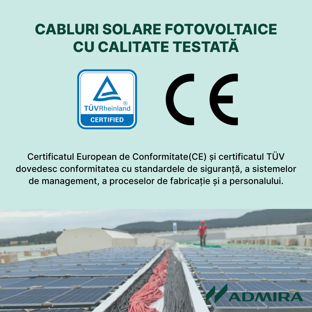 Cablu pentru panou solar fotovoltaic 6 mm