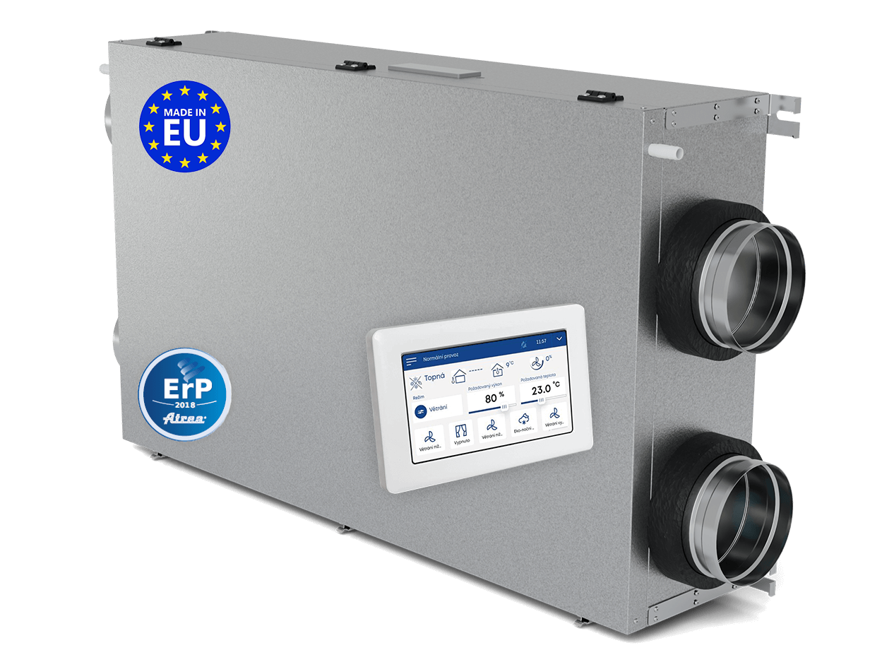 Centrală ventilație cu recuperare căldură, centralizat, DUPLEX 500 Easy2, cu control aMotion