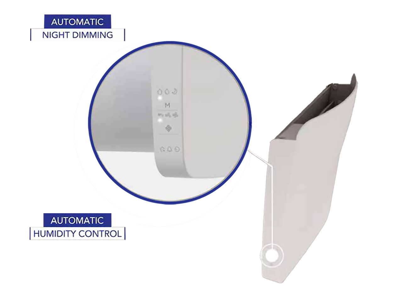 Unitate compactă de ventilare cu recuperare de căldură pentru o cameră KERS +100