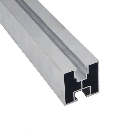 Profil aluminiu tip H 40x40 mm 3600 mm, suport montaj panouri solare fotovoltaice