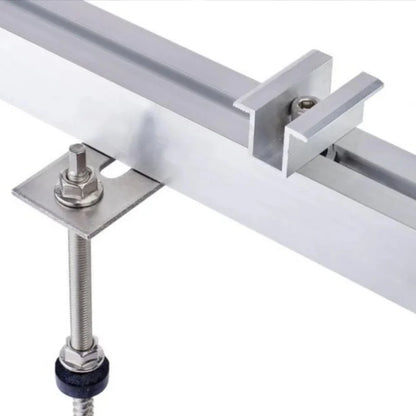 Profil aluminiu tip H 40x40 mm 3600 mm, suport montaj panouri solare fotovoltaice