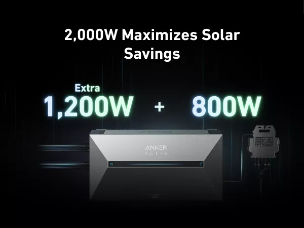 Centrala fotovoltaica Anker SOLIX Solarbank 2 E1600 AC, sistem Plug&Play DIY, 1600Wh, 1200W